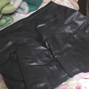 7 For All Mankind Black Mini Skirt